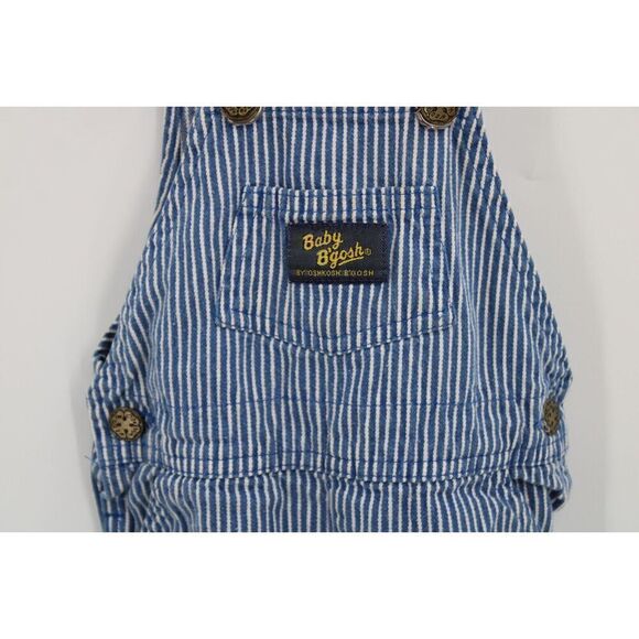 Oshkosh B'gosh Vestbak Shortall Railroad Stripe & Camo Overalls 24m Lot - Picture 4 of 16
